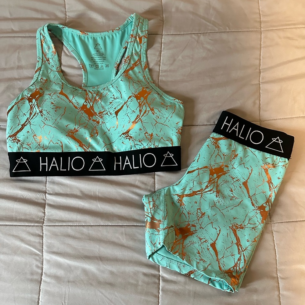 *Sold* - Halio Sports Bra and Shorts (L/XL)